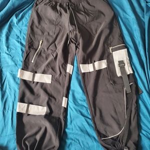 Lychee The Label- Strap & Mesh Detail Joggers